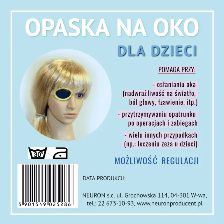 Opaska na oko dla dzieci