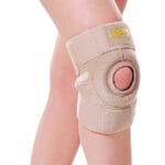 SP-6630 Neoprenowy stabilizator stawu kolanowego, zapinany, krótki