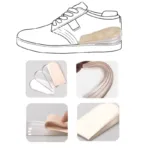 Podpiętki żelowe regulowane z zamszem