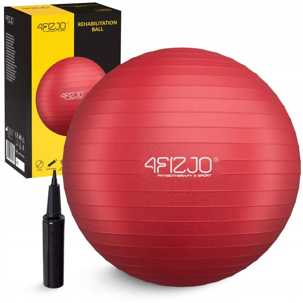 Piłka gimnastyczna dmuchana 55 cm – piłka fitness i rehabilitacyjna