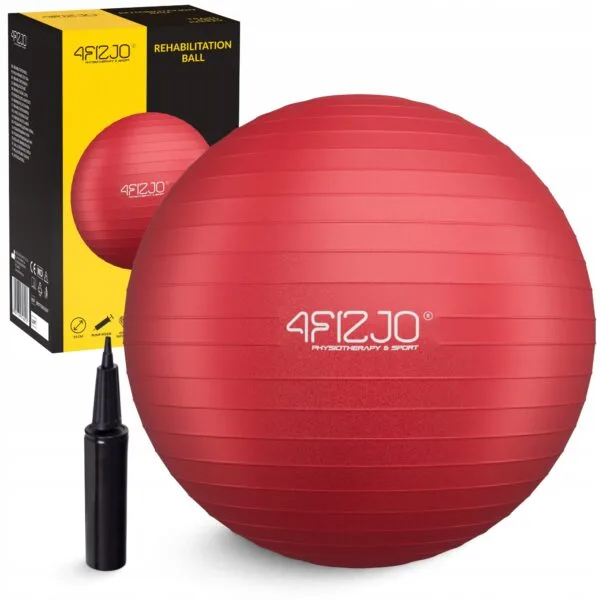 Piłka gimnastyczna dmuchana 55 cm – piłka fitness i rehabilitacyjna