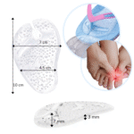 Silikonowe pół wkładki do japonek N90 (2 szt.) - obrazek 4