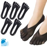 Zestaw pięciu par stopki pięciopalczaste czarne N17C
