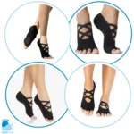 Skarpetki antypoślizgowe do jogi bez palców S05 ( 1para ) - obrazek 3