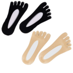 Zestaw dwóch par stopki pięciopalczaste czarne i beżowe N17+N17C - obrazek 3