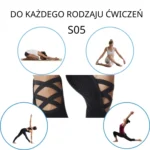 Skarpetki antypoślizgowe do jogi bez palców S05 ( 1para ) - obrazek 2