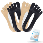 Zestaw dwóch par stopki pięciopalczaste czarne i beżowe N17+N17C