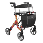 CHODZIK 4-KOŁOWY-WZÓR ,,FLOWER POWER" - obrazek 3